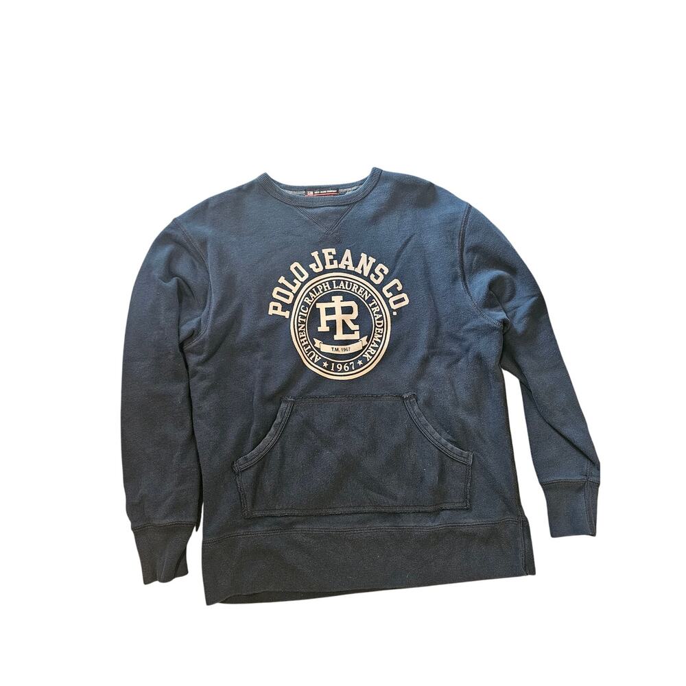 Polo jeans co Ralph lauren vintage crewneck pullover sweatshirt Mens small blue